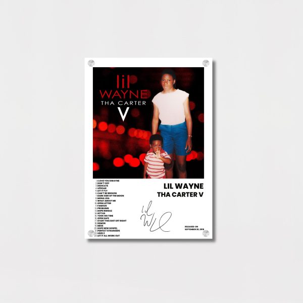 Tha Carter V Album Cover & Tracklist Wall Art